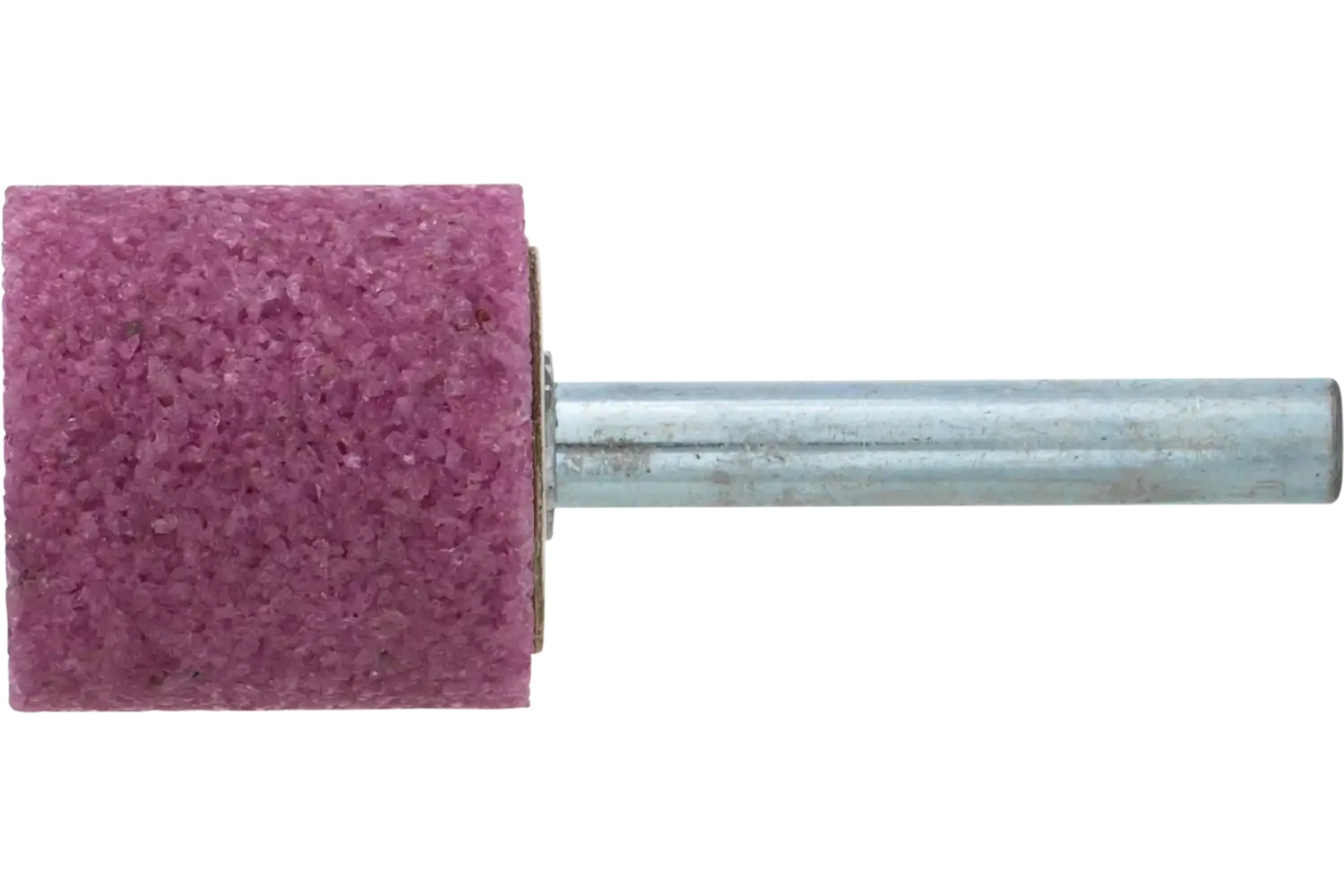 Picture of Pferd Vitrified Mounted Point, Steel Edge, 1" x 1, 30 Grit, A38, AO, 1/4" Shank